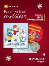 KINKEKOMPLEKT Jänku-Jussi lood  4+ Jänku-Jussi lood 4 värviraamat+ DVD Jänku-Jussi talverõõmud