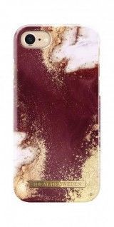 Fashion Case iPhone iPhone 8/7/6/6S Golden Burgundy Marble