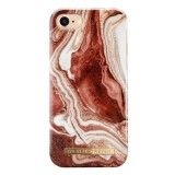 Fashion Case iPhone 8/7/SE (2020) Golden Rusty Marble