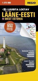 Regio Lääne-Eesti turismikaart. Hiiumaa, Saaremaa, Läänemaa
