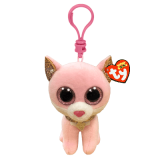Pehme kaisuloom TY FIONA - pink cat clip