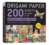 Origami Paper 200 sheets Japanese Garden Prints 8 1/4" 21cm: High-Quality Double Sided Origami Sheets With 12 Different Prints (Instructions for 6 Projects Included)
