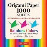 Origami Paper Rainbow Colors 1,000 sheets 4" (10 cm): Tuttle Origami Paper: High-Quality Double-Sided Origami Sheets Printed with 12 Different Color Combinations (Instructions for Origami Crane Included)