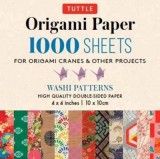 Origami Paper Japanese Washi 1,000 sheets 4" (10 cm): Tuttle Origami Paper: High-Quality Double-Sided Origami Sheets Printed with 12 Different Designs (Instructions for Origami Crane Included)