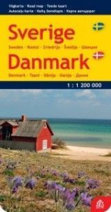 Jana Seta Sverige/ Danmark teedekaart 1:1 200 000 (voldik)